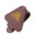 Brown Logo - Car Sunglass Clip
