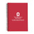 Red Logo - Rubber Spiral Notebook
