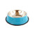 Blue - 17cm Colorful Steel Pet Treat Bowl Food Tray