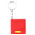 Red Blank - Square Tape Measure Keychain w/ Level