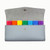 Blue - Leather Weekly Pill Organizer w/ Color-Coded Compartments