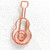 Guitar Shaped Metal Paper Clasp Custom Shaped Paper Clip
