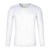 White - Custom Printed Moisture Wicking Round Neck Long Sleeve T-Shirt for Summer