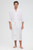 White Blank Front View - Consumer Grade Square Waffle Kimono Robe (OSFM)
