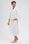 White Blank Angle View - Consumer Grade Square Waffle Kimono Robe (OSFM)