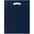 Navy Blue Blank - Die Cut Fold-Over Reinforced Plastic Bag (15"x19"x3")