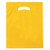 Yellow Blank - Die Cut Fold-Over Reinforced Plastic Bag (15"x19"x3")
