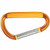 Orange  Blank - 2" Small Carabiner