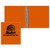 Orange Imprinted - Junior 1.5" Round Ring Vinyl Binder