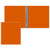 Orange Blank - Junior 1.5" Round Ring Vinyl Binder
