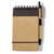 Natural Tan/Black Blank - Eco Mini Jotter & Pen
