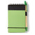 Lime Green/Black Blank - Eco Mini Jotter & Pen