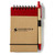 Natural Tan/Red Logo - Eco Mini Jotter & Pen