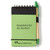 Lime Green/Black Logo - Eco Mini Jotter & Pen