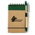 Natural Tan/Green Logo - Eco Mini Jotter & Pen