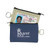 Blue - Coin Pouch W/Id Window & Split Ring