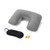 Gray - Travel Neck Pillow Set With Eye Mask