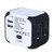 White  Logo - Universal Multi Travel Power Adaptor Plug