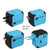 Blue Blank - Universal Multi Travel Power Adaptor Plug