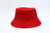Red Blank - Cotton Flat Bucket Hat