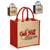 Laminated Jute Bags & Colored Sides and Handles W/ Gusset (12" x 12" x 7")