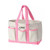 Pink - Canvas Multi Pockets Garden Tote