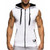 Gym Training Zipper Sleeveless Hoodie