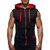 Black - Gym Training Zipper Sleeveless Hoodie