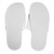 White Blank Bottom View - Economy Comfy Slippers (Blank)