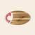 Oval Acacia Board w/ Holder 14"