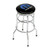 Double Ring Swivel Bar Stool with Chrome Finish