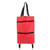 Red - Wheeled Folding Grocery Bag Shopping Cart