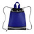 Blue - Portable Reflective Drawstring Backpack