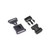 Black - 3/4" Premium Nylon Lanyard with Buckle Release and Safety Breakaway