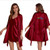 Women's Satin Robe Set-Two-Piece Nightgown