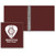Burgundy Red Imprinted - 1" Round Junior Ring Vinyl Binder