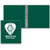 Green Imprinted - 1" Round Junior Ring Vinyl Binder