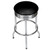 Ribbed Bar Stool with Swivel (Chrome Finish)