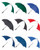 60" Arc Manual Open Fiberglass Shaft & Frame Golf Umbrella