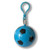 Blue/Black Blank - Sports Raincoat Ball Keychain