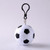White/Black Blank - Sports Raincoat Ball Keychain