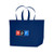 Navy - Non-Woven Grocery Shopper Tote Bag