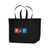 Black - Non-Woven Grocery Shopper Tote Bag