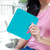 Turquoise Blank - Square Hand Fan