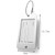 Silver Blank Front View 1 - Aluminum Metal Travel ID Tag w/Name & Address