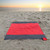Red/Grey Blank - Sand Free Travel Beach Mat Pocket Blanket