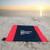 Black/Red Logo - Sand Free Travel Beach Mat Pocket Blanket