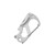 Silver - Stainless Steel Carabiner Snap hook Wire Gate Multi Tool