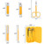 Manicure Set 5 in 1 Nail Clipper Set w/ Storage Case