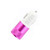 Pink Blank - Dual Port 2.1A Car Charger w/Aluminum Collar